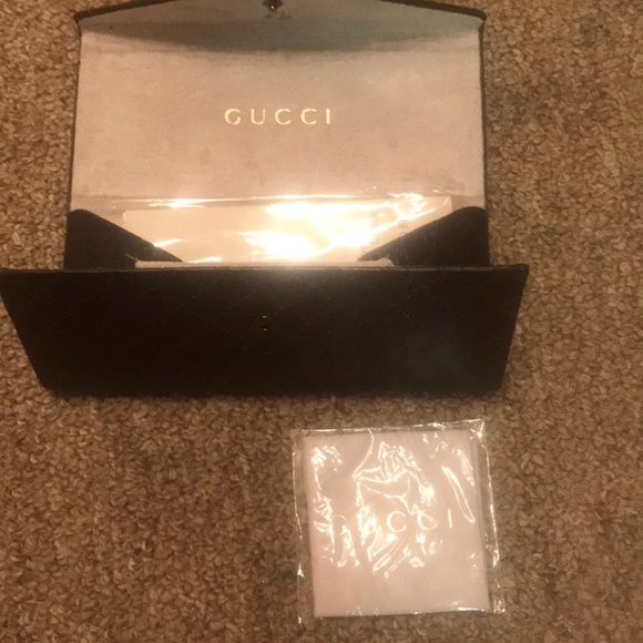 Gucci Sunglass Case Dark Brown Fold - Picture 5 of 7